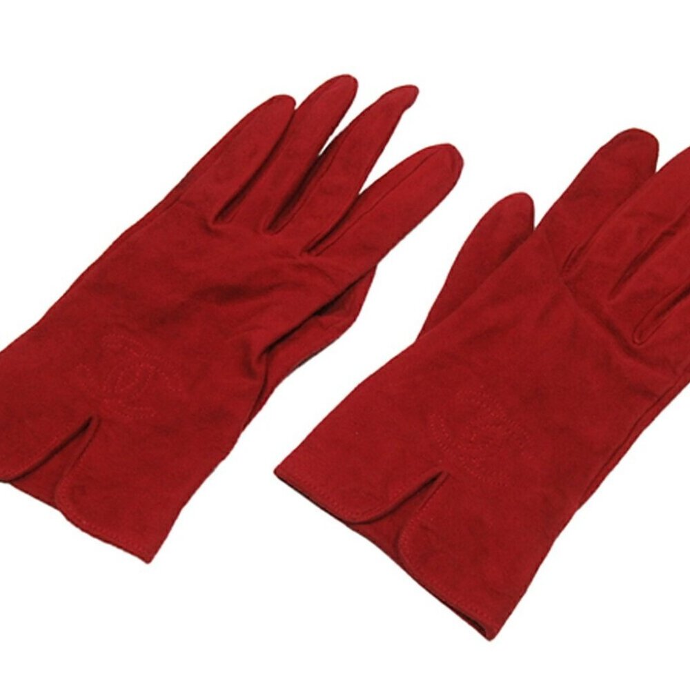 CHANEL gloves Red Women Authentic secondhand - Picture 8 of 10